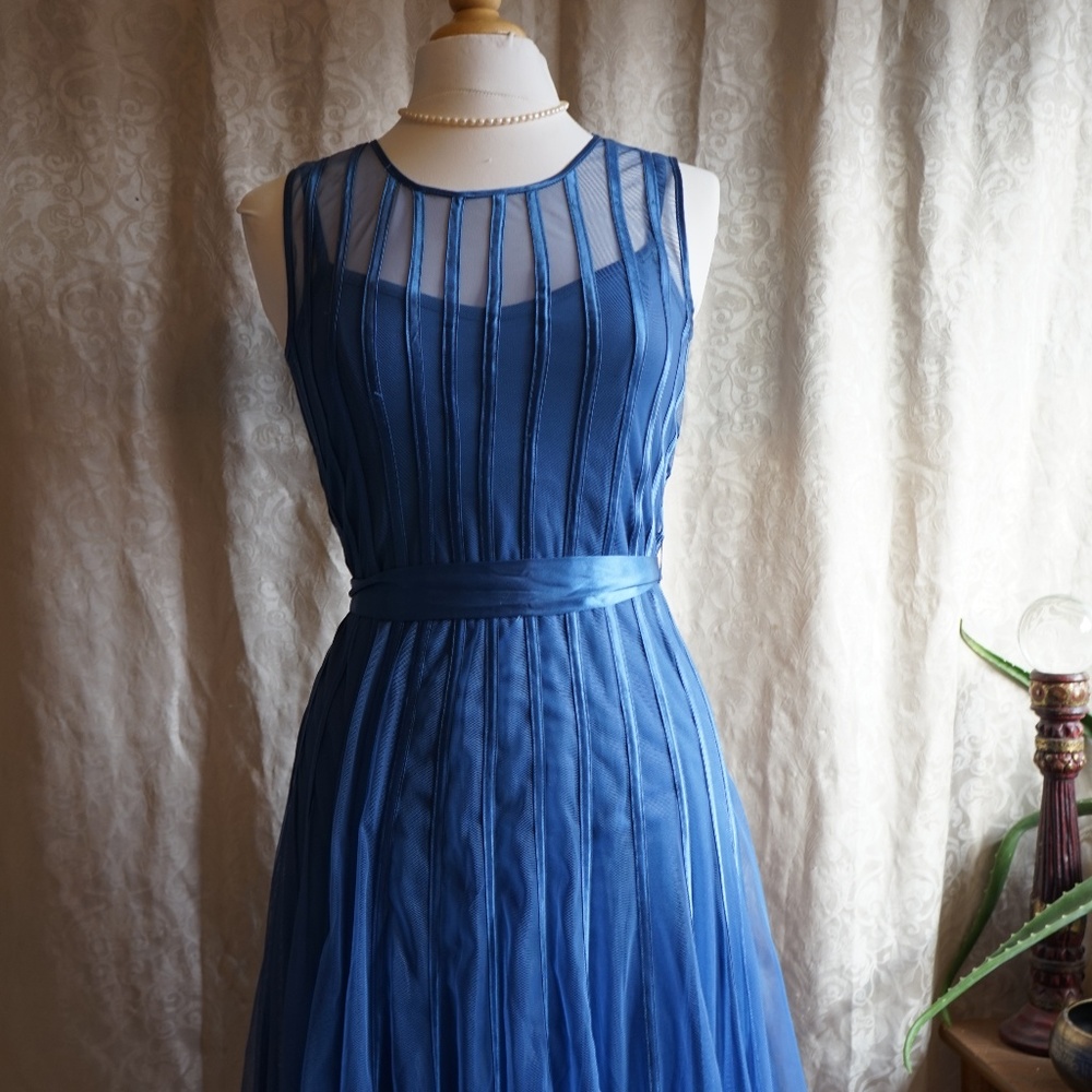 ::powder blue party dress::